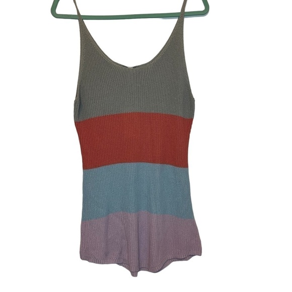 New with Tag Women’s Plmoken Multi Colored Knitted Sleeveless Tank Top Size L - Picture 4 of 8